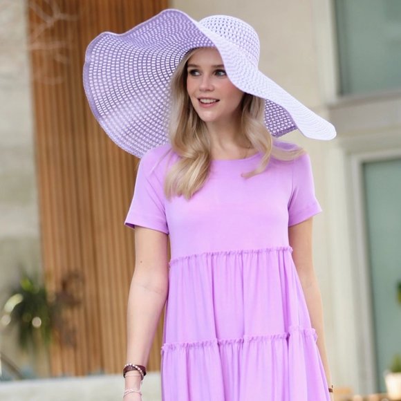 NWT Summer Sun Beach Extra Wide Brim Floppy Hat with adjustable wired edges - Picture 3 of 6